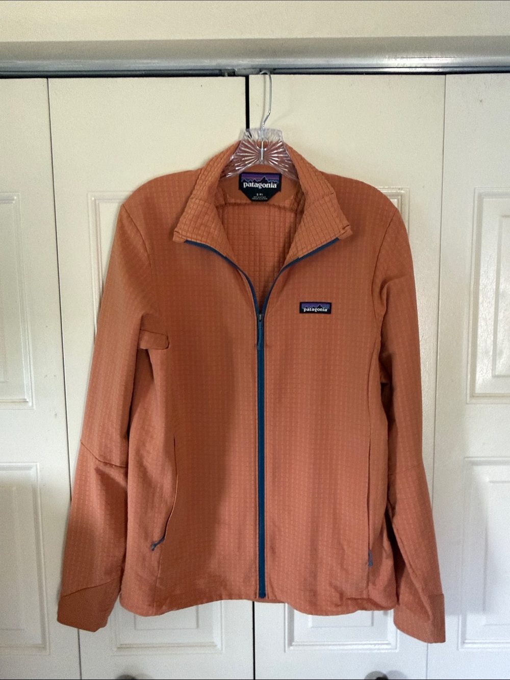 Patagonia Men’s R1TechFace Jacket Gorpocore Breathable Midlayer Orange SMALL